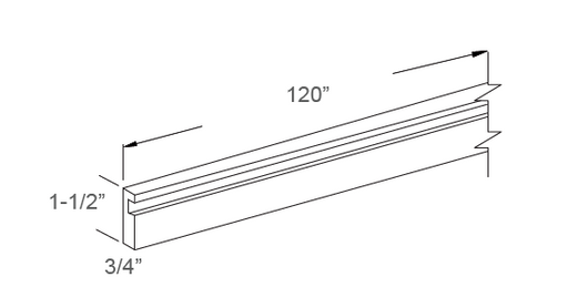 Tall filler grooved