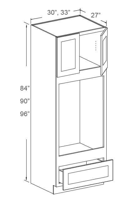 Tall oven cabinet 1 Drawer