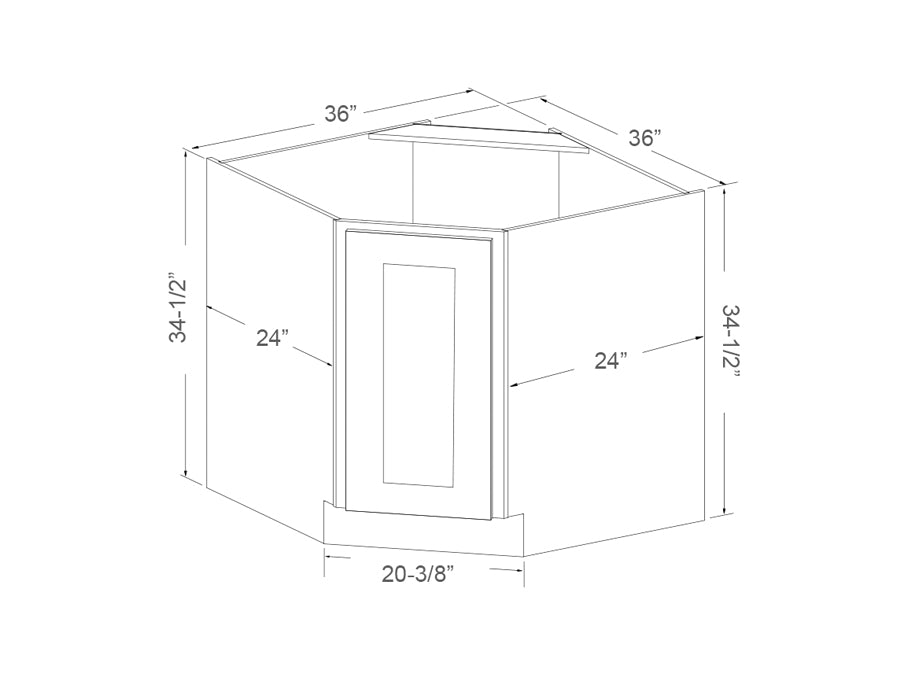 Base diagonal sink