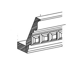 Dentil crown with base