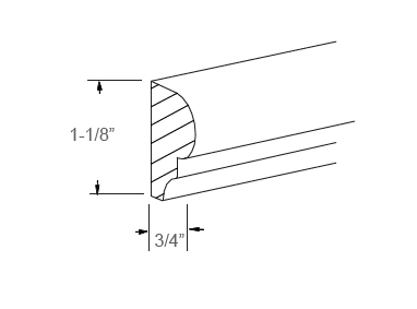 Chair rail
