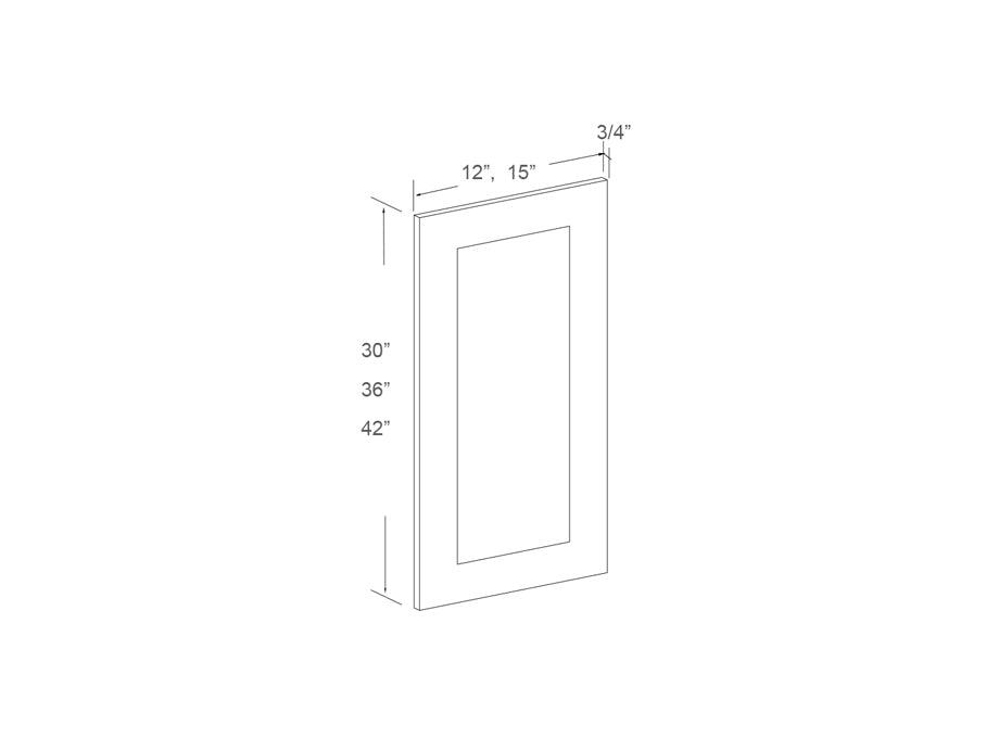 Replacement wall door panel