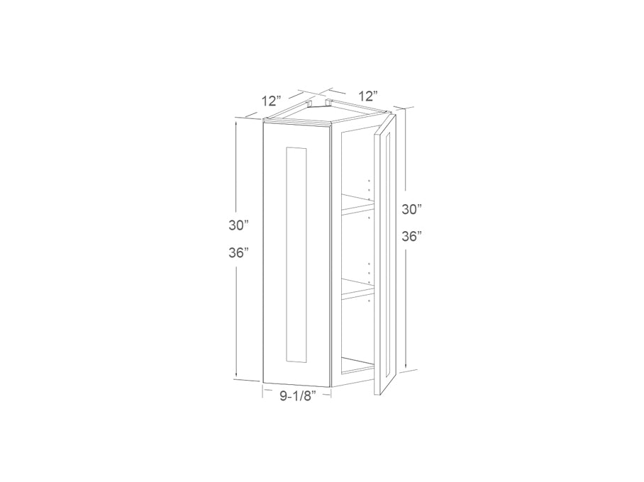 Wall end corner 30&quot; high