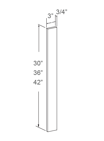 Wall filler 3" wide