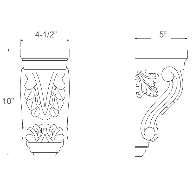 Acanthus corbel